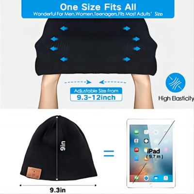 paires réglables de Beanie Bluetooth Hat Easy To de la musique 3in1 avec Smartphone