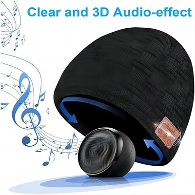 Orateurs de haute fidélité de ski de Beanie Hat With Bluetooth de musique sans fil doubles
