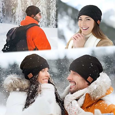 B5 musique Beanie Hat avec le bluetooth, équipement sans fil de chaleur de haut-parleur de bluetooth pour s'élever, faisant du vélo.
