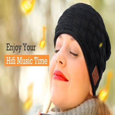 B5 musique Beanie Hat avec le bluetooth, équipement sans fil de chaleur de haut-parleur de bluetooth pour s'élever, faisant du vélo.