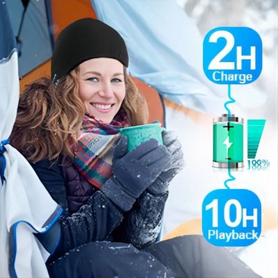 Chapeau sans fil de Beaine d'orateur de Viview, stockant des cadeaux de Stuffers pour la famille, pour skier, courant