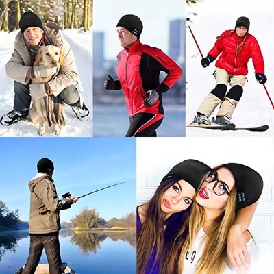 Version sans fil 5,0 Giftbox de Viview Beanie Hat BT appréciant la réclamation mains libres de chaleur de musique pulser, cadeaux spéciaux