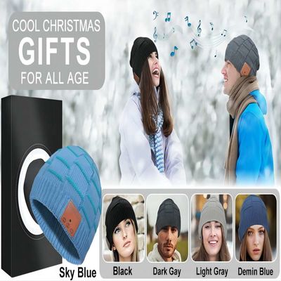 Appeler mains libres et musique de musique de conception lavable sans fil de chapeau jouent les meilleurs cadeaux de Noël pour les hommes, motocyclisme de femmes