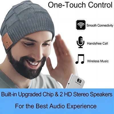 Bluetooth sans fil Beanie Hat Rechargable 250mah avec des callings de téléphone de temps de la musique 16hours