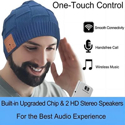 Stéréo sans fil du chapeau HD de Bluetooth de laine établi en Mic Christmas Electronic Gifts