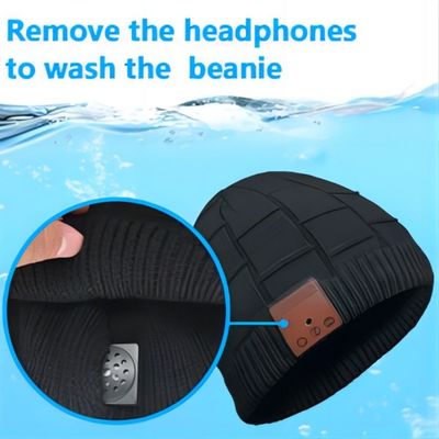 Noir de Bluetooth Beanie Hat Women Beanie Hat d'hommes pour des activités de concurrence d'hiver