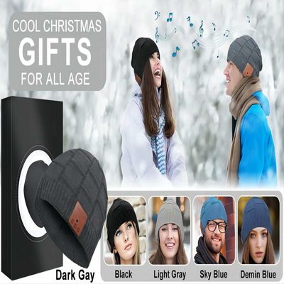 L'hiver de Bluetooth Beanie Hat Headphone Music Hat de femmes d'hommes tricotent le chapeau