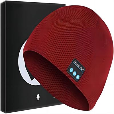 La musique sans fil d'écouteur de chapeau de Bluetooth d'appels téléphoniques de jeu de musique tricotent des boutons du chapeau 3