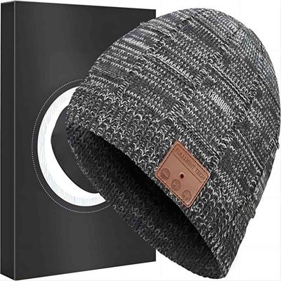 Bluetooth Beanie Hat Knit Music Hat sans fil pour faire un cycle, patinage artistique, augmentant
