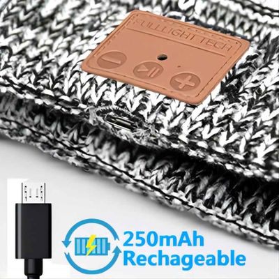 Hiver, augmentant, s'élevant, Bluetooth pulsant Beanie Hat With Wireless Headset BT5.0
