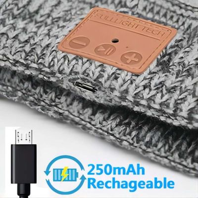 Hiver, augmentant, s'élevant, Bluetooth pulsant Beanie Hat With Wireless Headset BT5.0