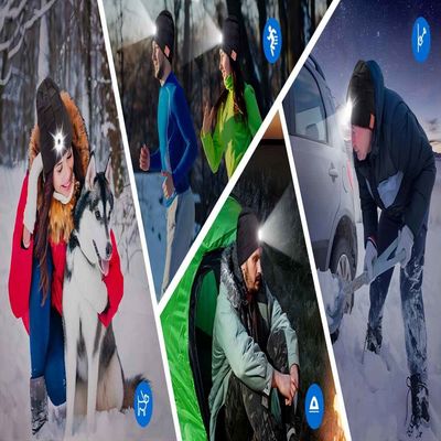 Nuit de marche de nuit pulsant le playback de musique de lampe de Bluetooth Beanie Hat LED