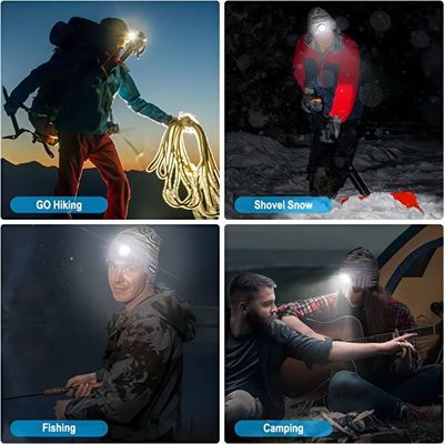 Chapeau de lampe-torche de Bluetooth de batterie de Rechargable pour la neige de pelle à pêche de nuit