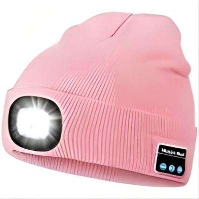 Playback LED Beanie With Light Hands Free de musique réclamant la pêche de notation de coucher du soleil