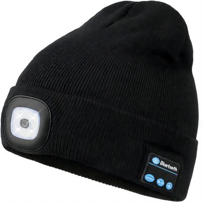 Réponses de téléphone de musique de chapeau d'écouteurs de Bluetooth de lampe-torche pour le fonctionnement de nuit