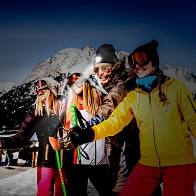 Bluetooth détachable LED Beanie Hat With Front Light pour la pêche de nuit