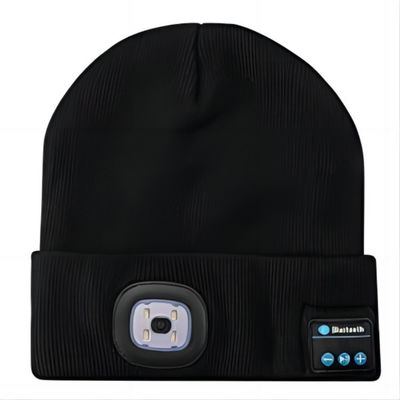 Les mains unisexes de LED Beanie With Light USB Rechargable libèrent le chapeau de phare de 4 LED