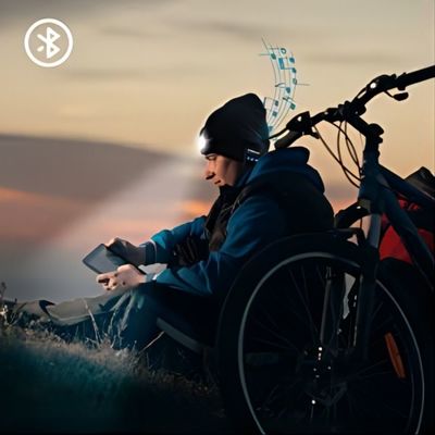 Le phare de LED Bluetooth Beanie With, USB unisexe Rechargable remet aux femmes libres de phares des hommes des cadeaux pour le papa il mari