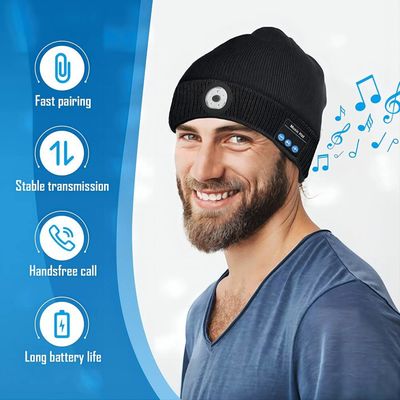 Le chapeau visuel de LED Bluetooth, caméra vidéo portative portable de résolution de 5.0-megapixel HD avec la musique apprécient le phare pour la patrouille