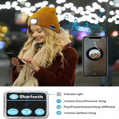 Chapeau usé de caméra de Bluetooth Boday portable avec les heures nocturnes de vie de batterie de la vision 4 - 6