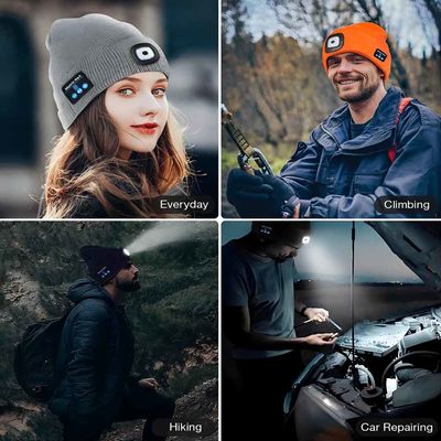 Enregistrement vidéo sans fil de la carte de mémoire du chapeau 128G d'écouteurs de Bluetooth de musique 6hours