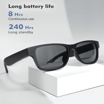 Femmes d'hommes Bluetooth Sunglasss avec des haut-parleurs et des verres futés audio de musique ouverte d'oreille de Mics