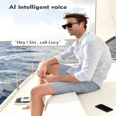 Femmes d'hommes Bluetooth Sunglasss avec des haut-parleurs et des verres futés audio de musique ouverte d'oreille de Mics
