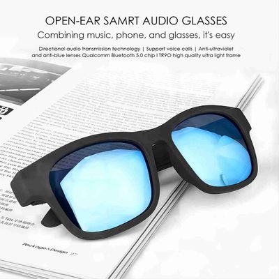 La musique ouverte d'oreille de radio de lunettes de soleil intelligentes de Bluetooth remet l'appel gratuit imperméable