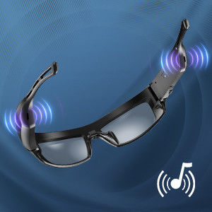 lunettes de soleil visuelles 450mAh de 1920*1080P Bluetooth avec le format de photo de JPEG