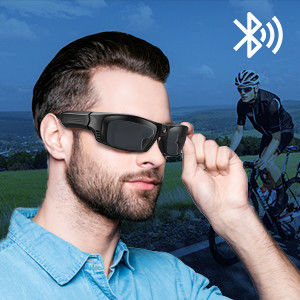 lunettes de soleil visuelles 450mAh de 1920*1080P Bluetooth avec le format de photo de JPEG